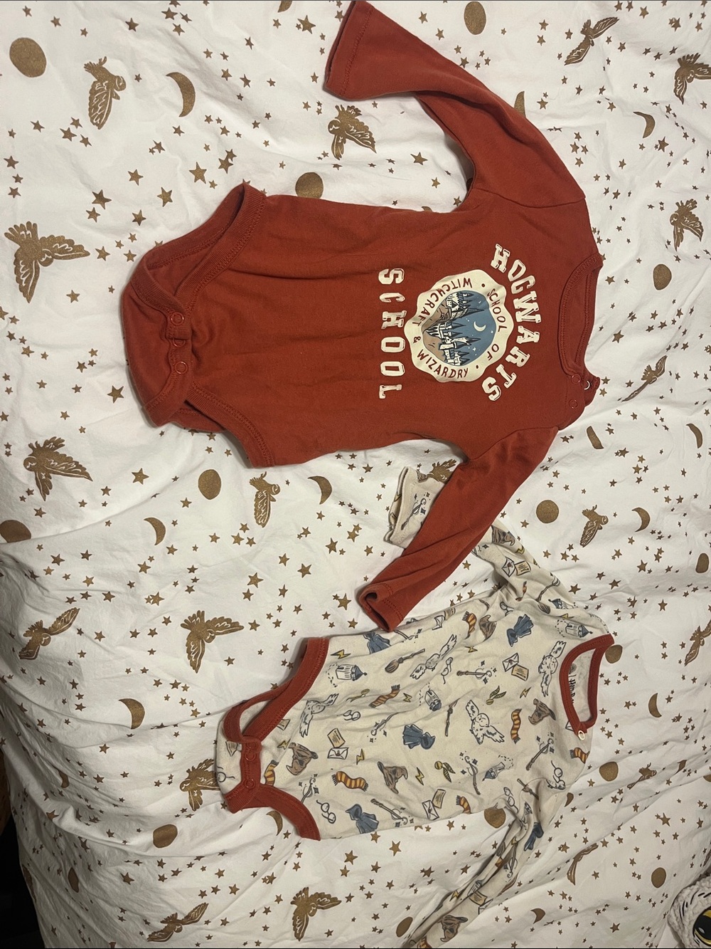 Hogwarts Harry Potter Baby Bodysuits, 2, 12 month
